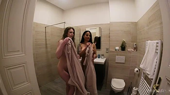 Squirting Justice For Perverts Spying On Busty Showering Beauties