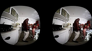 Sabien Demonia Fets Fucked In The Kitchen By BBC