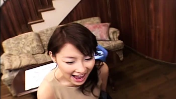 Japanese teen blowjob with creamy mustache