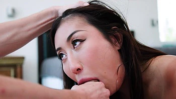 Asian beauty Nicole Doshi gets her pussy filled with sticky sperm