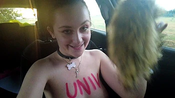 Close up with teen blonde sex doll rubbing her cunt