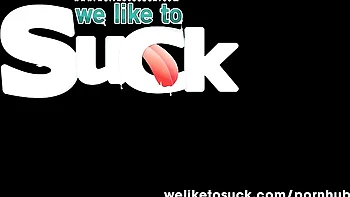 Winsome model's oral sex