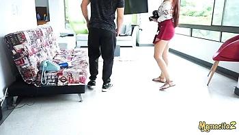 Impressive dick-riding session with a redhead Logan Salamanca