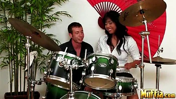 Thicc Asian Bitch Loves Big White Cock: Blowjob, Doggy  Cowgirl Porn