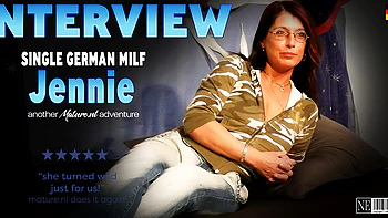 Jennie Is A Single Whit Milf That Loves To Give A Very Naughty Masturbating Interview