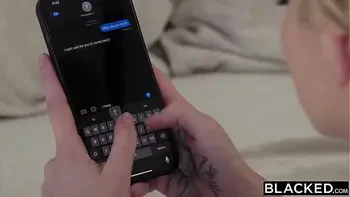 BLACKED Sexy Skye is seduced by Alina & her BF's huge BBC