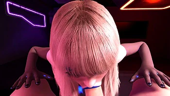 Blonde Girl with Pointy Ears POV Blowjob and Cumshot