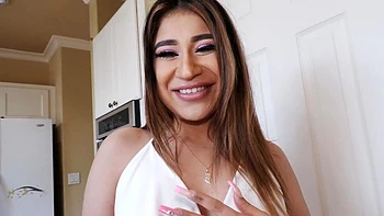 Mila Milkshake gets her bald pussy eaten and fucked hard