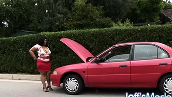 Ebony BBW Delilah Black Gets Fingered