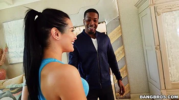 Katrina Jade Duel Wields Black Cocks