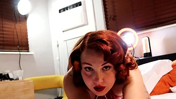 Redhead Winter Ryleigh enjoys passionate doggystyle sex with her guy