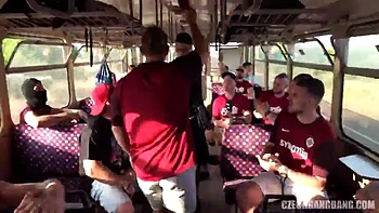 Gang Bang ! Bus: Doggy, Missonary  Babe Porn