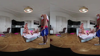 Vera Jarw & Lady Gang VR Video Part One - Cuckold Coach Made