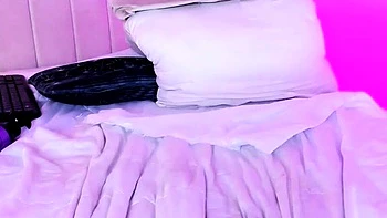 Amateur young teen solo masturbation on her livingroom