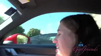 Beach date with Kourtney Ray who loved having her pussy played with and giving road head POV