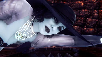 Alcina Dimitrescu Takes Anal Beads Dildo up Her Ass - Resident Evil Village Porn Parody