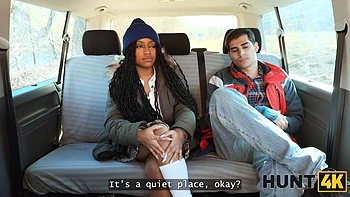 HUNT4K. We were caught by strangers during blowjob in public ft. Vicky Menage  Stanley Johnson: Porn