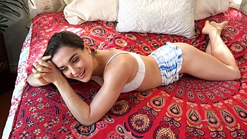 Kasey Warner rubs her sweet wet pussy, her clit is so sensitive. by ATK Hairy: Porn