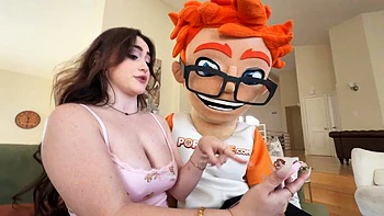 Blonde Bombshell Lilibet Saunders Gets TitJob Blowjob and Huge Cum on Tits from Me: Porn