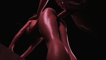 Perky Round Ass Pounded on the Table.