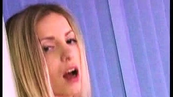 Amateur blonde teen blowjob and fucking in the bathroom