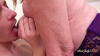 British Granny Amy Gets A Creampie