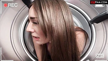 Skinny brunette Tess Thompson is enjoying intensive dick-riding