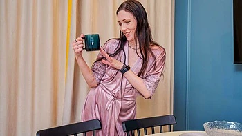 Astonishing solo masturbation with a slutty young brunette Rina B