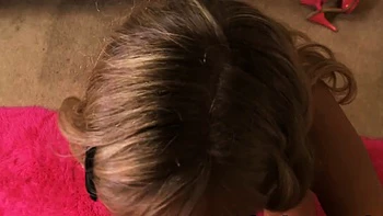 Young light haired fuckslut leaps on her stepdad's massive