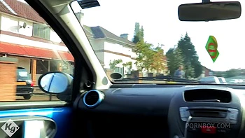 The Blonde Hot Wife Picks Up Her Toy Boy For Fun