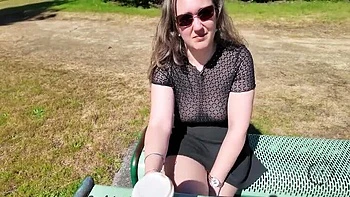 Heidi Blaze Hot MILF Sucks Cock in Woods Outdoor Blowjob