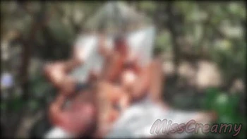 Teacher Miss Creamy Squirts & Gets Fingered in Public Park - Outdoor Handjob & Cumshot on Hammock