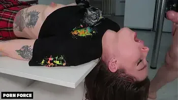 OUR PARENTS WOULD NOT APPROVE - Tiny Step Sis Destroyed On The Family Breakfast Table