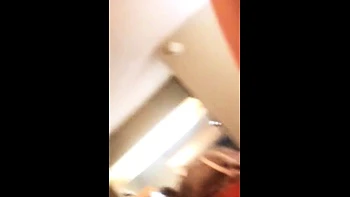 Two amateur brunette milf double blowjob