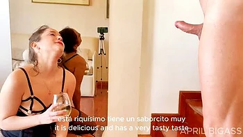 Belle Amore Drinks Yellow Pee - 2 Liter Piss Swallow & Deep Throat Fuck