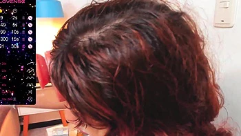 Amateur redhead poses and masturbates with toys