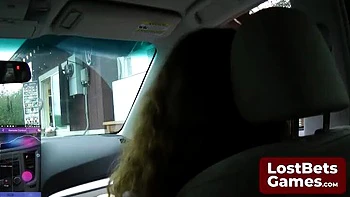 Lesbian Teen Strip Game: Huge Tits Brunettes Play Remote Control Bet