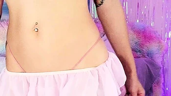 Close up teen foot worship