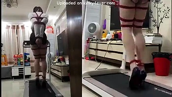 Bondage On Treadmill: Hardcore, Fetish  Bdsm Porn