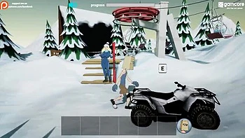 Fuckerman Winter Lovers Complete Gameplay - Huge Tits Teen & MILF Hardcore Threesome Anal Fuck