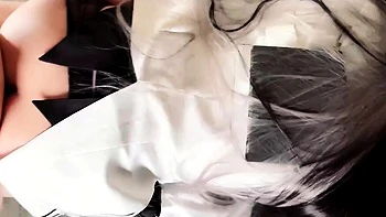 Knocked up asian babes blowjob and hardcore fun close up