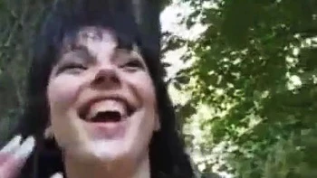 Sex in forest, european: Blowjob, Doggy  Big Tits Porn