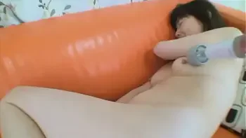 Japanese grandma resists but her grandson dominates her