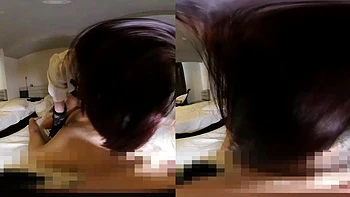 In the dim room, the sensual tune played as she imagined straddening me in lingerie, lost in the intense passion and pleasure of our steamy encounter. Our bodies merged, giving into the irresistible attraction.: VR Porn