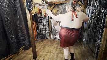 Domina Satana's Extreme CBT Punishment Part 2 - BBW Mistress Tortures Slave Cock