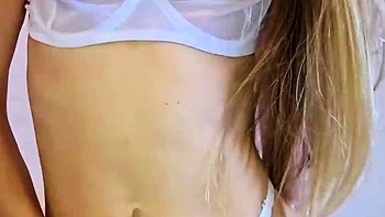 Sexy gal with rosy faux-cock for rosy g-spot - beautiful