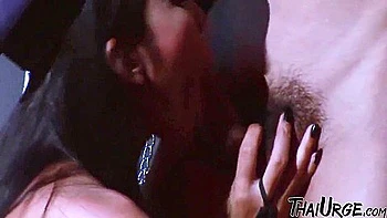 Asian Mistress Controlling The Slaves