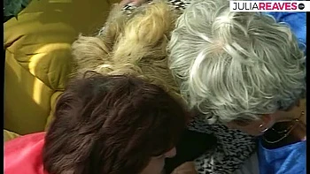 Help My Horny Grandma With Big Natural Tits - Amateur Lesbian Threesome Fingering & Foot Fetish