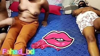 Desi Bhabhi Angel Rotna Fucked Hard in Threesome with Sister - Homemade Indian Sex Tape Part 1