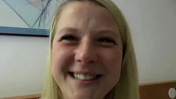 German DP Threesome Fuck with Kerry Raven - Hardcore Amateur Blowjob & Rough Anal